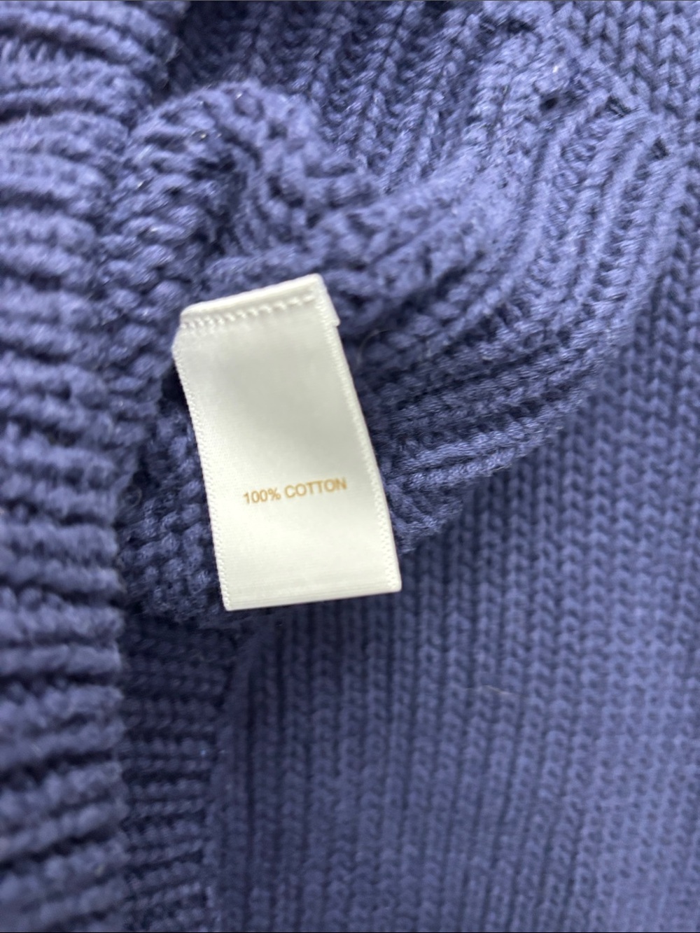 Caroline Constas | medium Cropped Navy Button-Front Women's Sweater - Picture 8 of 8